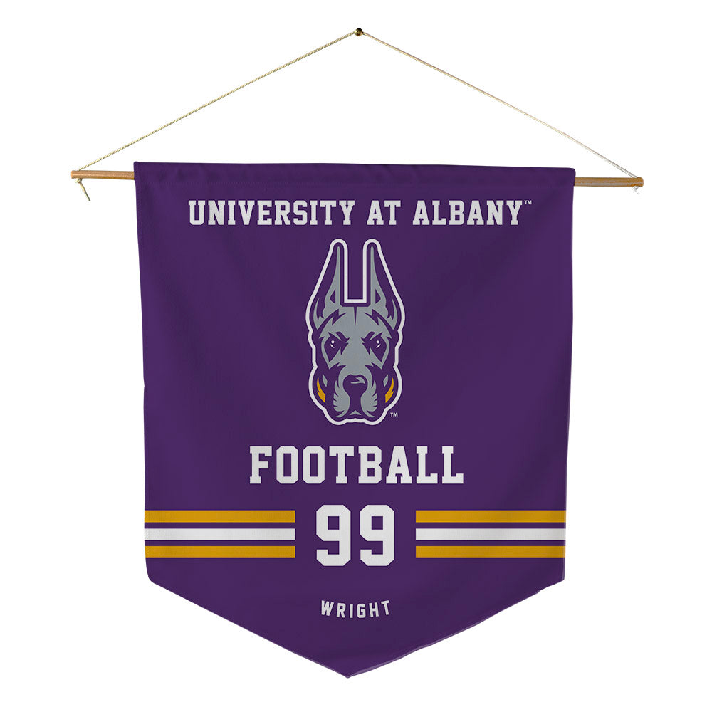 Albany - NCAA Football : Kion Wright - Pennant - 18" x 21"-0