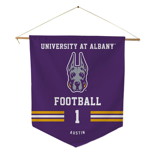 Albany - NCAA Football : Kylen Austin - Pennant - 18" x 21"-0
