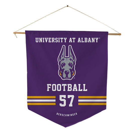Albany - NCAA Football : Troy Berschwinger - Pennant - 18" x 21"-0