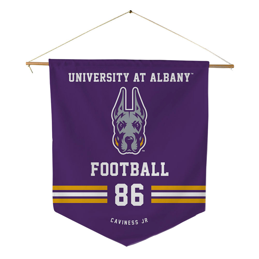 Albany - NCAA Football : Ashanti Caviness Jr - Pennant - 18" x 21"-0