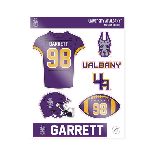 Albany - NCAA Football : Marques Garrett - Sticker Sheet-0