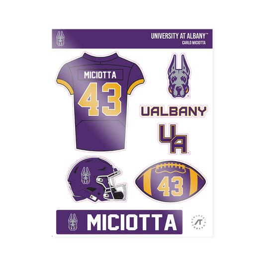 Albany - NCAA Football : Carlo Miciotta - Sticker Sheet-0