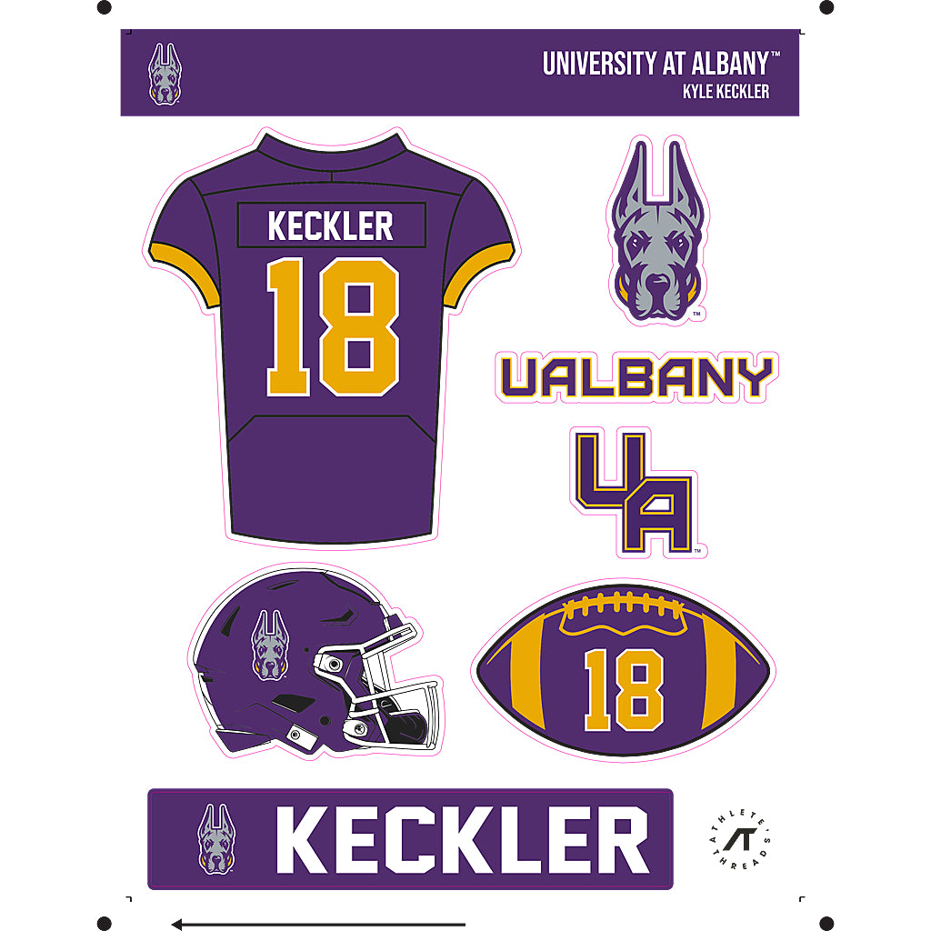 Albany - NCAA Football : Kyle Keckler - Sticker Sheet-0