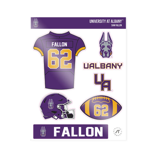 Albany - NCAA Football : Sam Fallon - Sticker Sheet-0