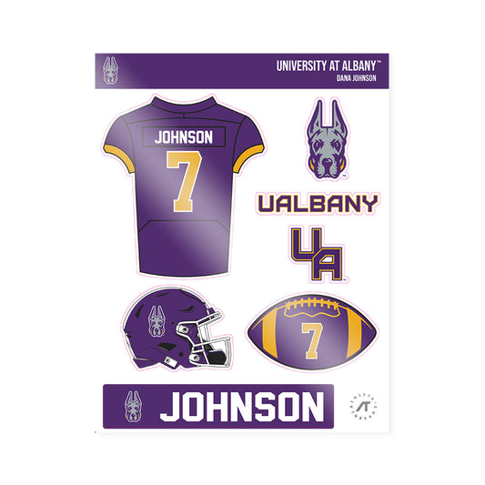 Albany - NCAA Football : Dana Johnson - Sticker Sheet-0