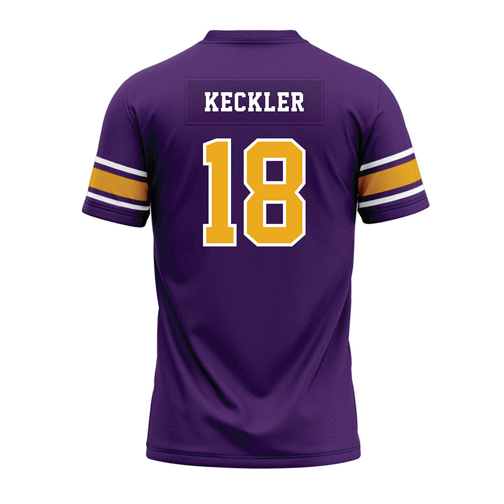 Albany - NCAA Football : Kyle Keckler - Purple Premium Football Jersey-1