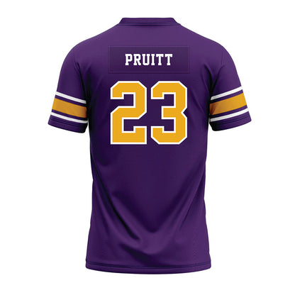 Albany - NCAA Football : Jeremiah Pruitt - Purple Premium Football Jersey-1