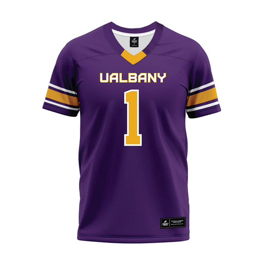 Albany - NCAA Football : Kylen Austin - Purple Premium Football Jersey-0
