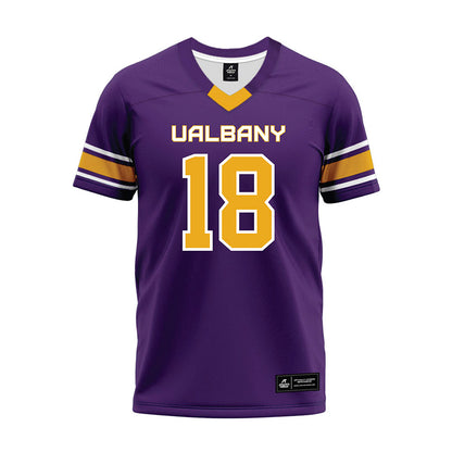Albany - NCAA Football : Kyle Keckler - Purple Premium Football Jersey-0