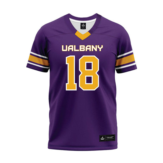 Albany - NCAA Football : Kyle Keckler - Purple Premium Football Jersey-0