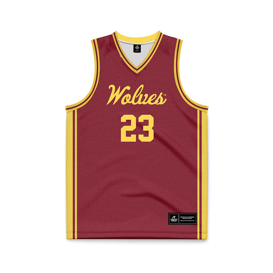 NSU - NCAA Men's Basketball : Devon Brooke - Maroon Basketball Jersey-0