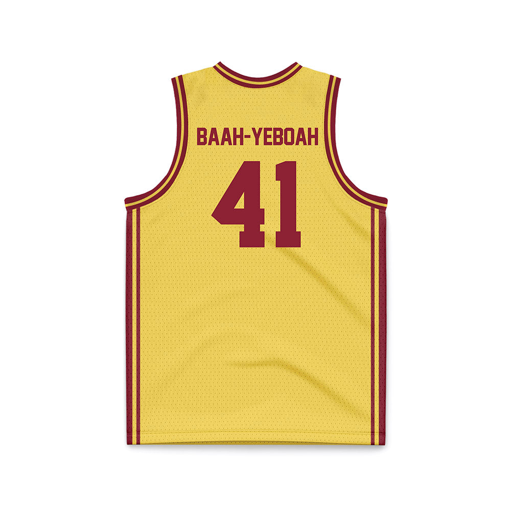 NSU - NCAA Men's Basketball : Marley Baah-Yeboah - Gold Basketball Jersey-1
