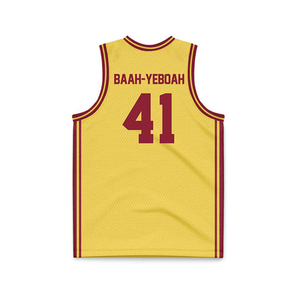 NSU - NCAA Men's Basketball : Marley Baah-Yeboah - Gold Basketball Jersey-1