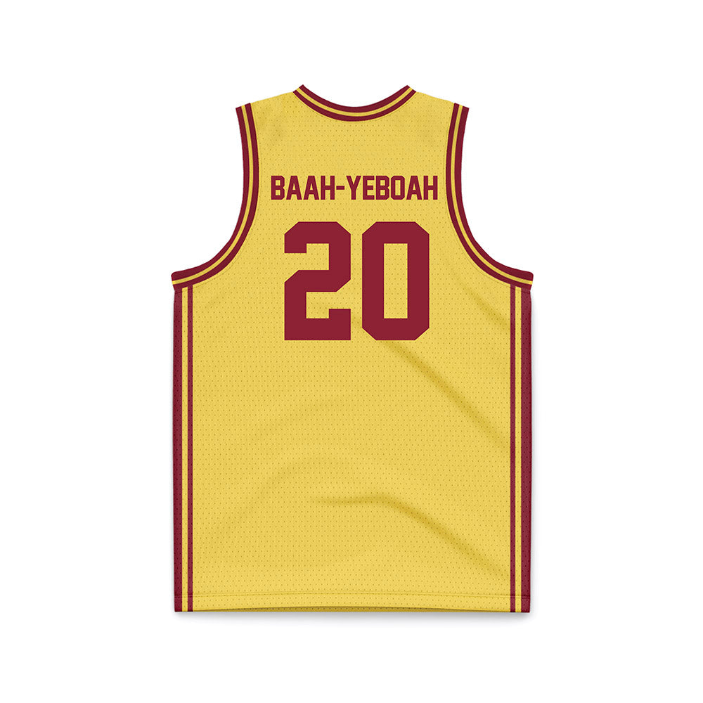 NSU - NCAA Men's Basketball : Marley Baah-Yeboah - Gold Basketball Jersey-1