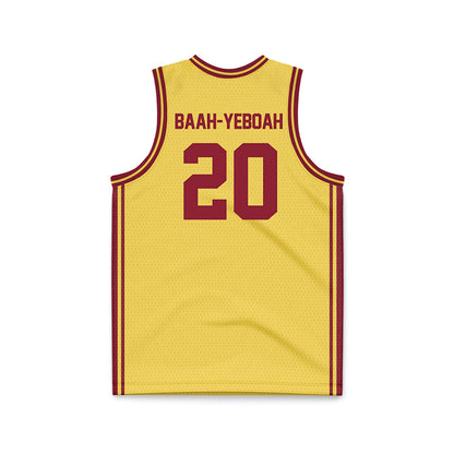 NSU - NCAA Men's Basketball : Marley Baah-Yeboah - Gold Basketball Jersey-1
