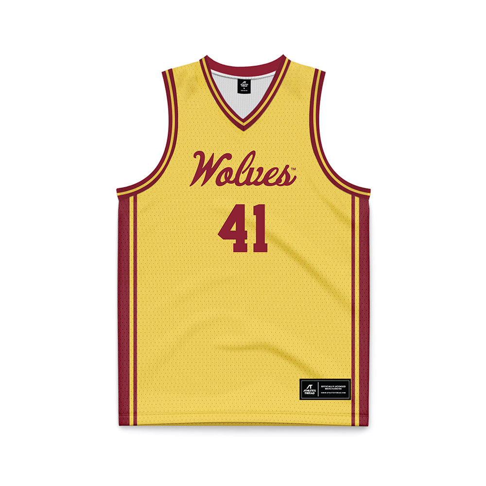 NSU - NCAA Men's Basketball : Marley Baah-Yeboah - Gold Basketball Jersey-0
