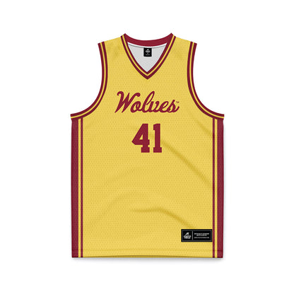 NSU - NCAA Men's Basketball : Marley Baah-Yeboah - Gold Basketball Jersey-0