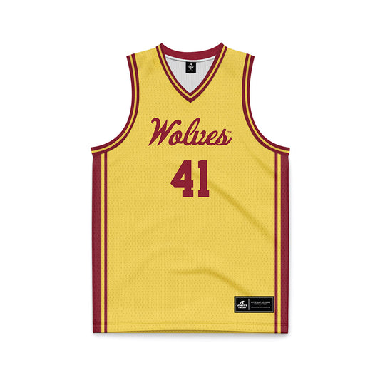 NSU - NCAA Men's Basketball : Marley Baah-Yeboah - Gold Basketball Jersey-0