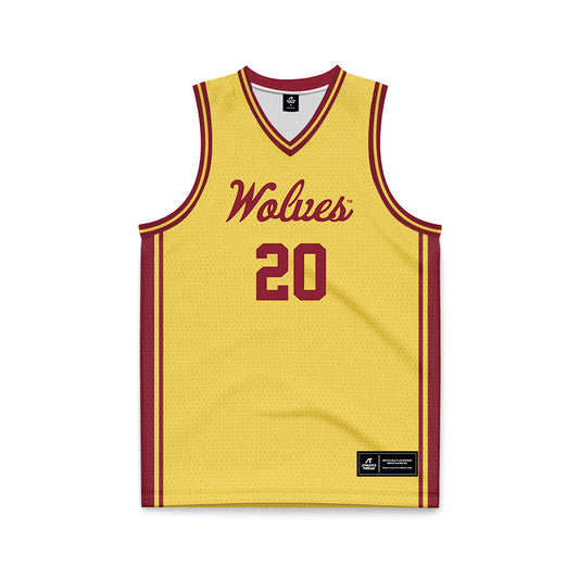 NSU - NCAA Men's Basketball : Marley Baah-Yeboah - Gold Basketball Jersey-0