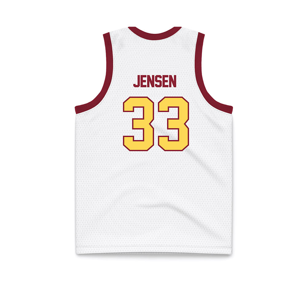 NSU - NCAA Women's Basketball : Brooke Jensen - White Basketball Jersey-1