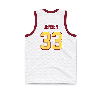 NSU - NCAA Women's Basketball : Brooke Jensen - White Basketball Jersey-1