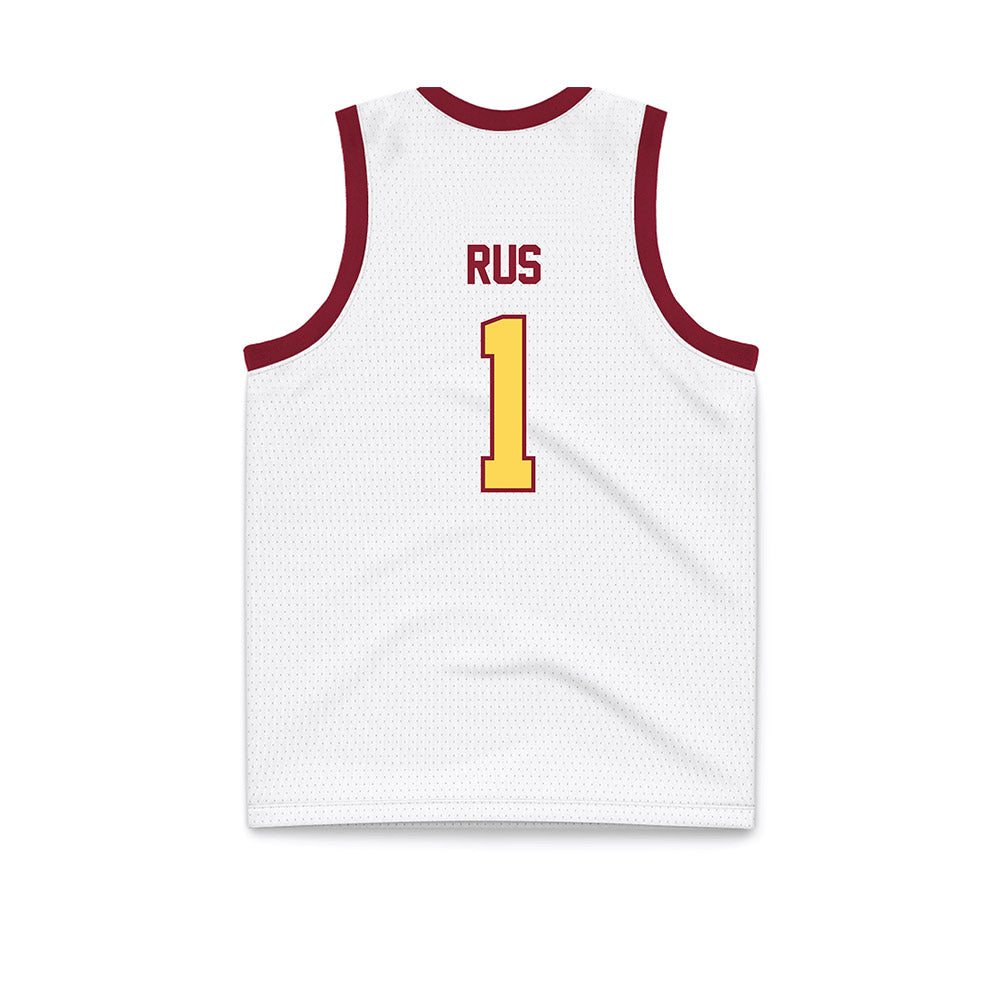 NSU - NCAA Women's Basketball : Reagan Rus - White Basketball Jersey-1