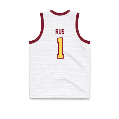NSU - NCAA Women's Basketball : Reagan Rus - White Basketball Jersey-1