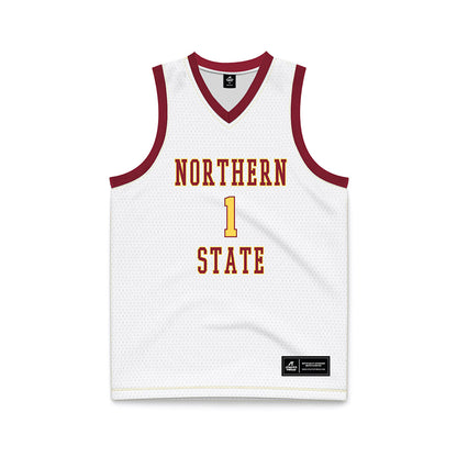 NSU - NCAA Women's Basketball : Reagan Rus - White Basketball Jersey-0