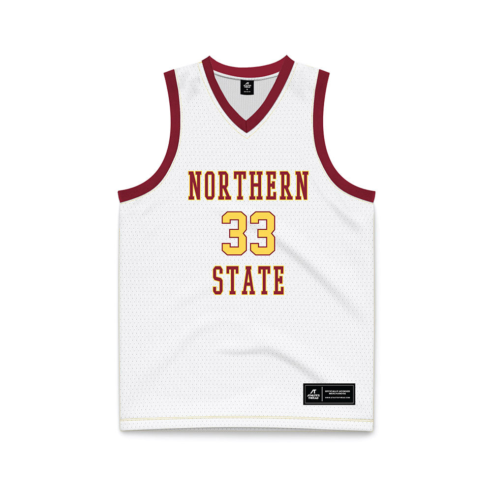 NSU - NCAA Women's Basketball : Brooke Jensen - White Basketball Jersey-0
