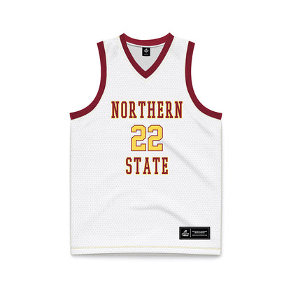 NSU - NCAA Women's Basketball : Ava Hanson - White Basketball Jersey-0