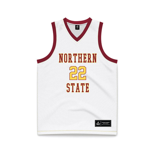 NSU - NCAA Women's Basketball : Ava Hanson - White Basketball Jersey-0