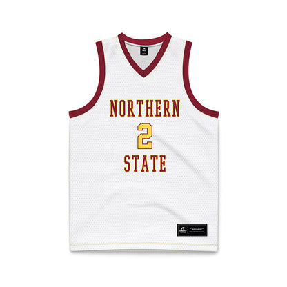 NSU - NCAA Women's Basketball : Makenzie Carrier - White Basketball Jersey-0