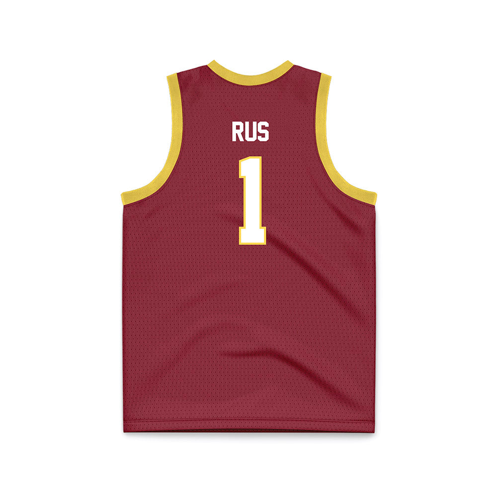 NSU - NCAA Women's Basketball : Reagan Rus - Maroon Basketball Jersey-1