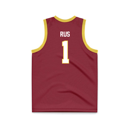 NSU - NCAA Women's Basketball : Reagan Rus - Maroon Basketball Jersey-1