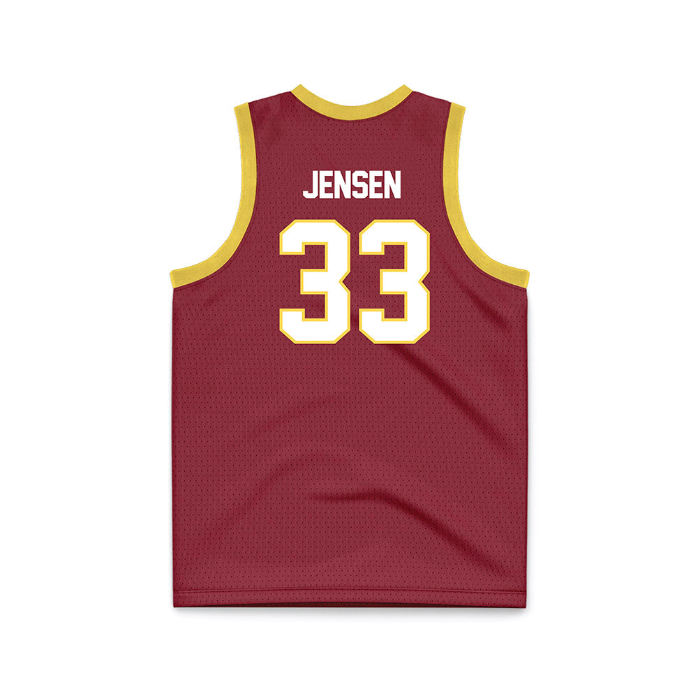 NSU - NCAA Women's Basketball : Brooke Jensen - Maroon Basketball Jersey-1