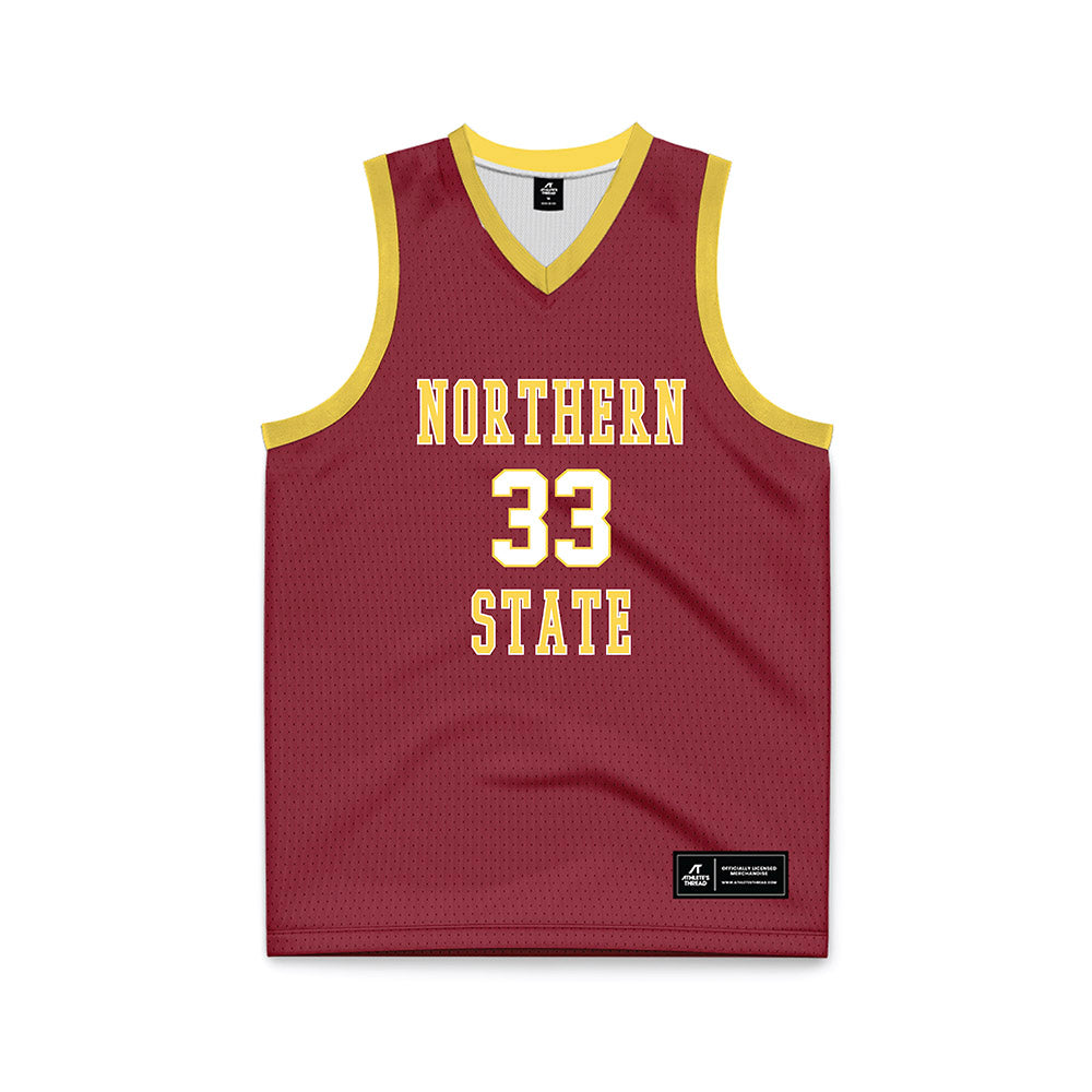 NSU - NCAA Women's Basketball : Brooke Jensen - Maroon Basketball Jersey-0