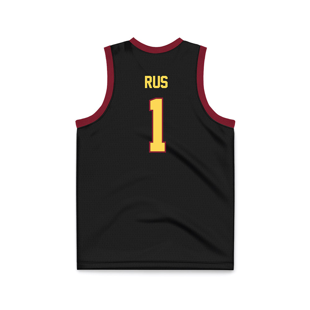 NSU - NCAA Women's Basketball : Reagan Rus - Black Basketball Jersey-1