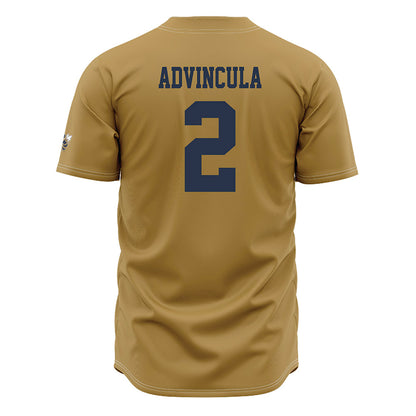 Georgia Tech - NCAA Baseball : Jarren Advincula - Gold Jersey-1