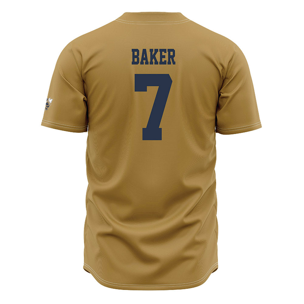 Georgia Tech - NCAA Baseball : Will Baker - Gold Jersey-1