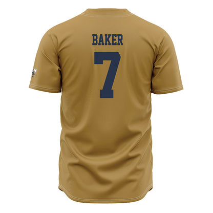 Georgia Tech - NCAA Baseball : Will Baker - Gold Jersey-1