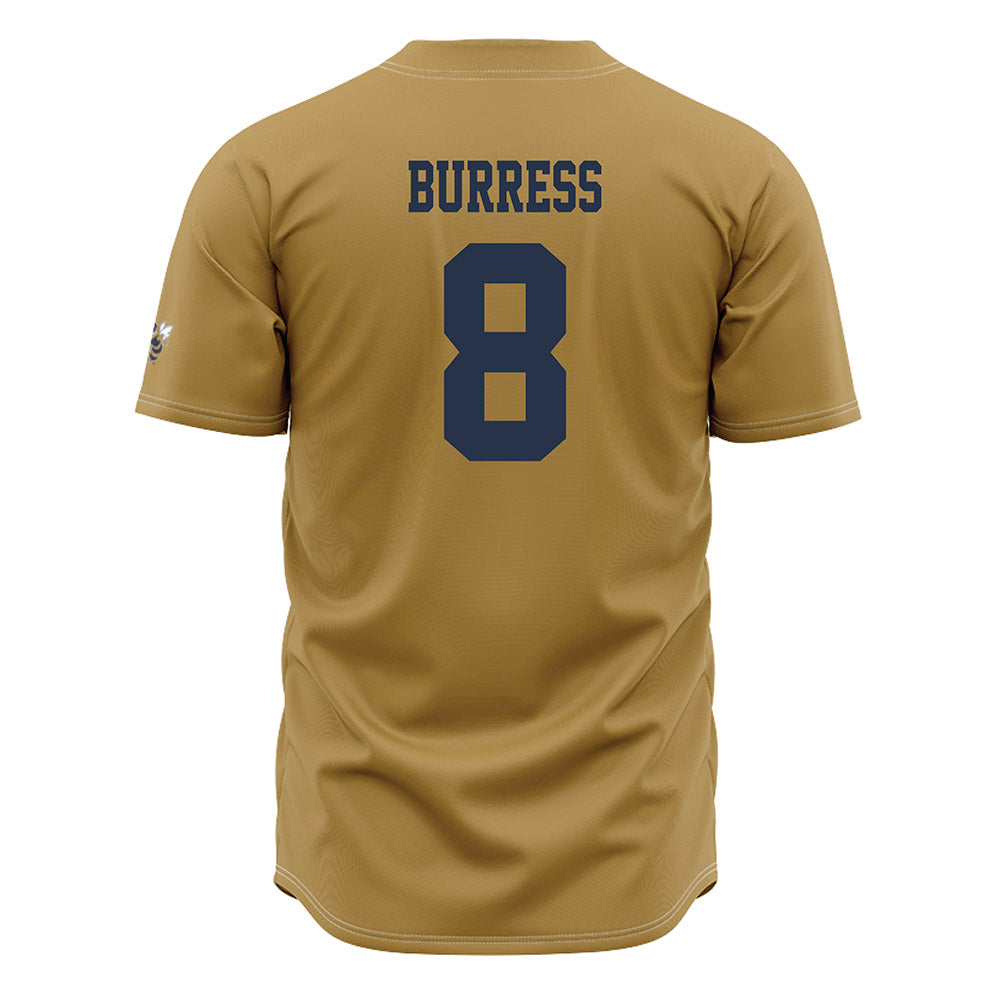 Georgia Tech - NCAA Baseball : Drew Burress - Gold Jersey-1