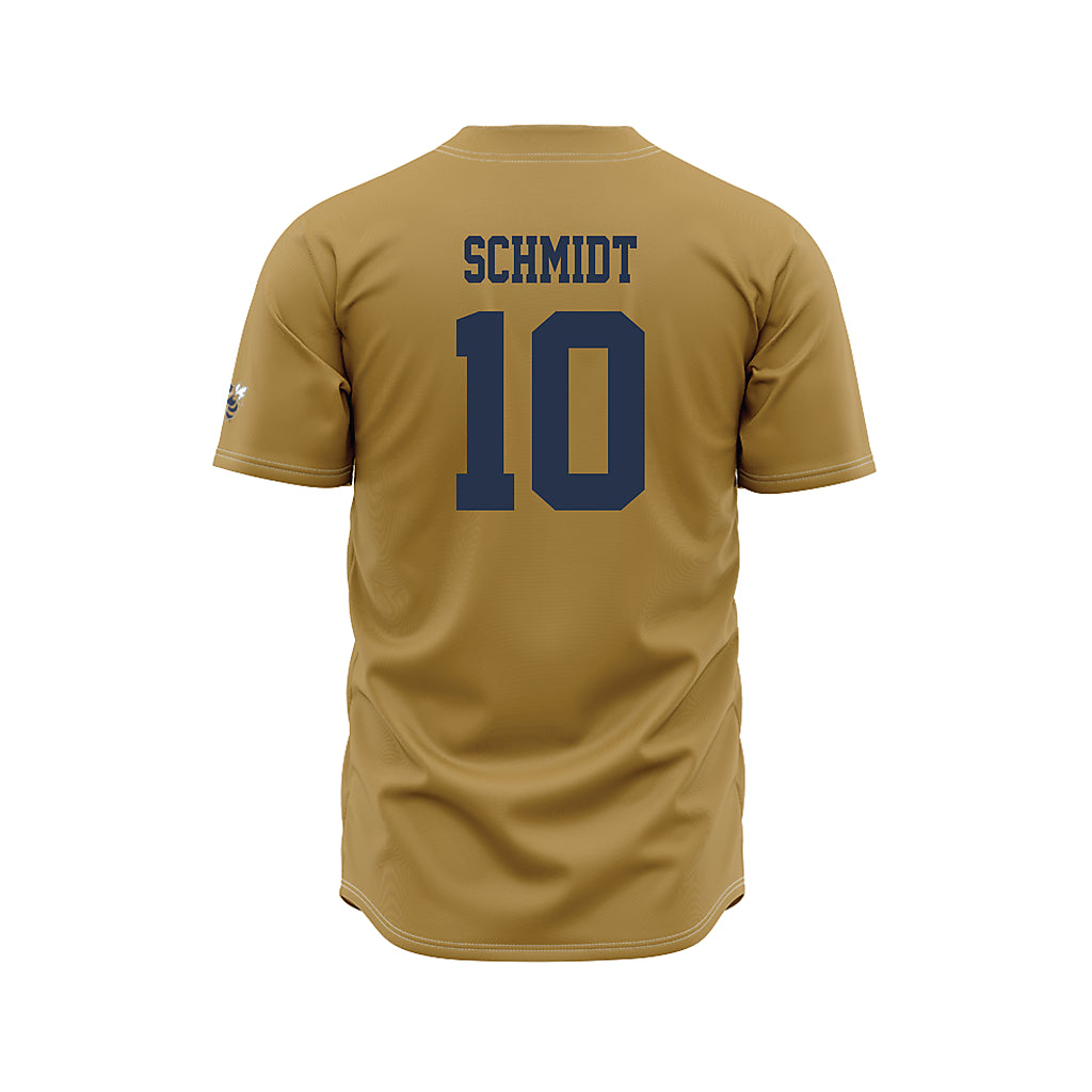 Georgia Tech - NCAA Baseball : Kent Schmidt - Gold Jersey-1