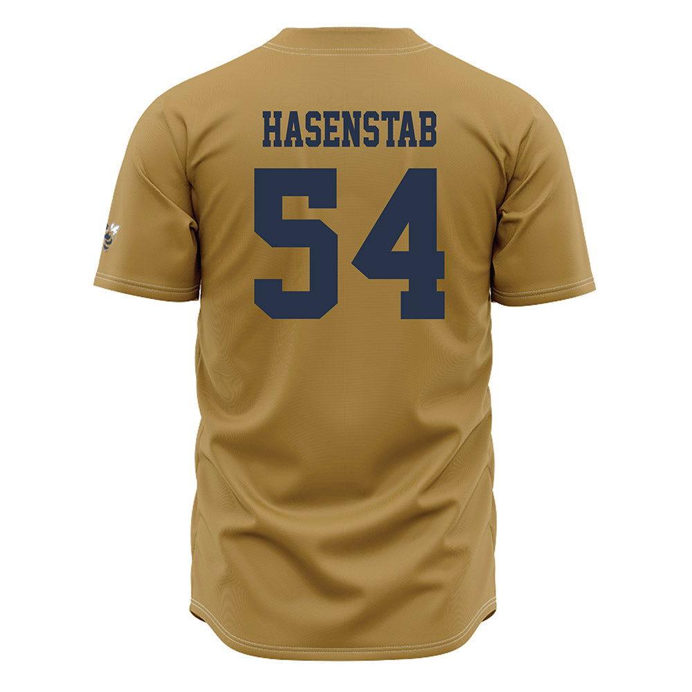 Georgia Tech - NCAA Baseball : Riley Hasenstab - Gold Jersey-1