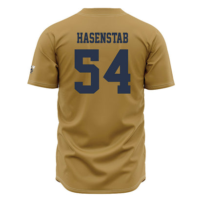 Georgia Tech - NCAA Baseball : Riley Hasenstab - Gold Jersey-1