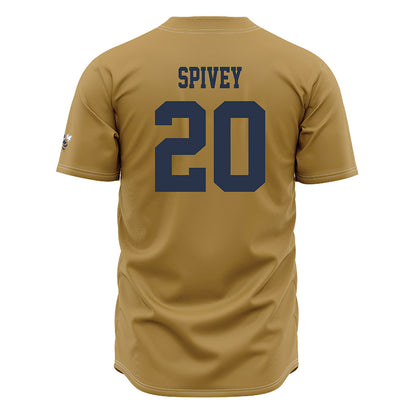 Georgia Tech - NCAA Baseball : Caden Spivey - Gold Jersey-1
