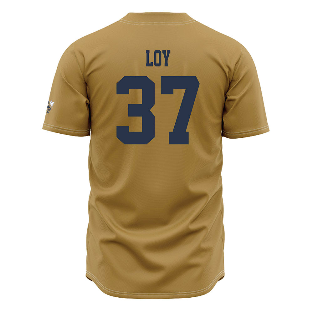Georgia Tech - NCAA Baseball : Dylan Loy - Gold Jersey-1