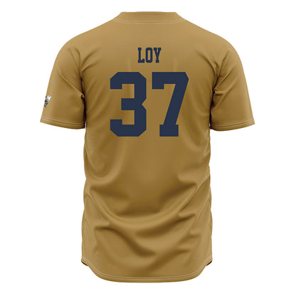 Georgia Tech - NCAA Baseball : Dylan Loy - Gold Jersey-1