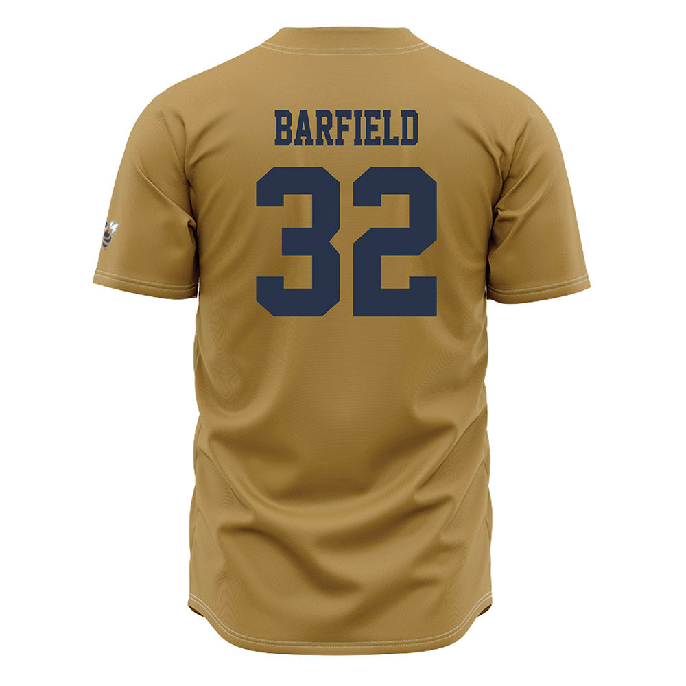 Georgia Tech - NCAA Baseball : Brett Barfield - Gold Jersey-1