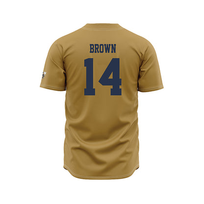 Georgia Tech - NCAA Baseball : Cade Brown - Gold Jersey-1