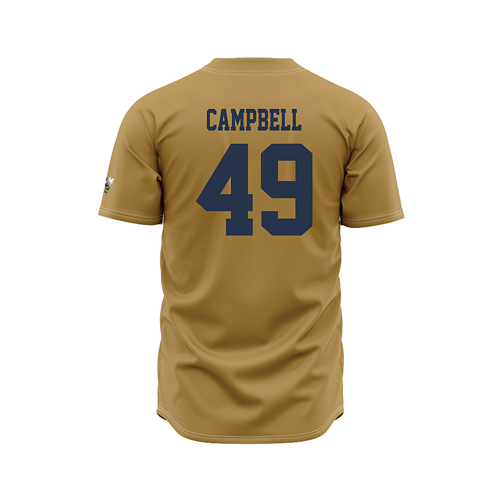 Georgia Tech - NCAA Baseball : Kayden Campbell - Gold Jersey-1